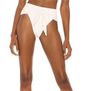 Riviera Bikini Bottom in Off White by WeWoreWhat, size M